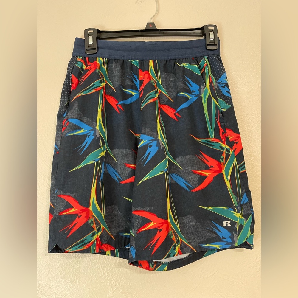 Russell, size small, swim shorts.